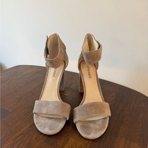 Jeffrey Campbell Taupe Suede Heels